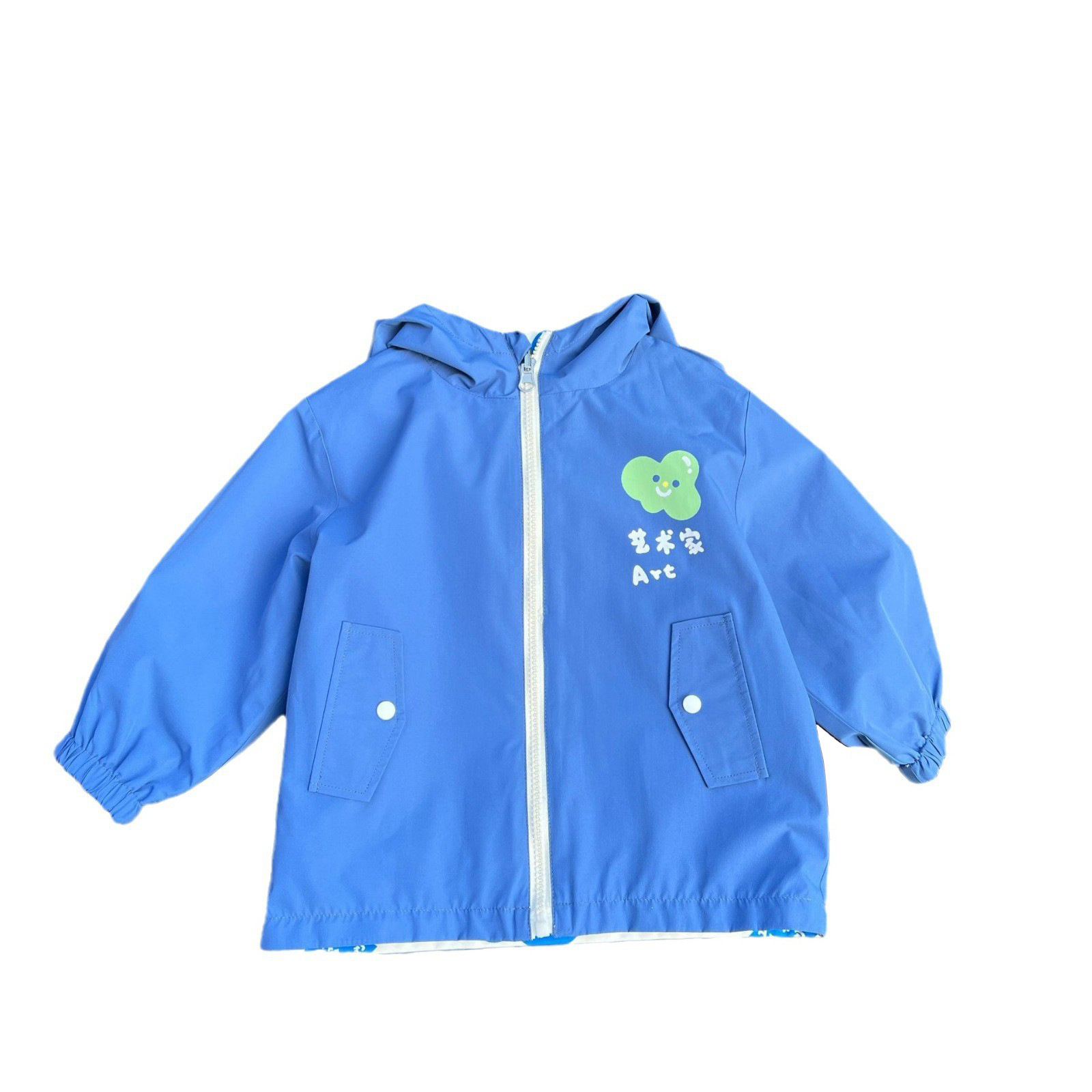 양면  후드 코트 소년과 소녀를위한 봄과 가을 코트 가을 재킷 3 방첩 아동복 아동복