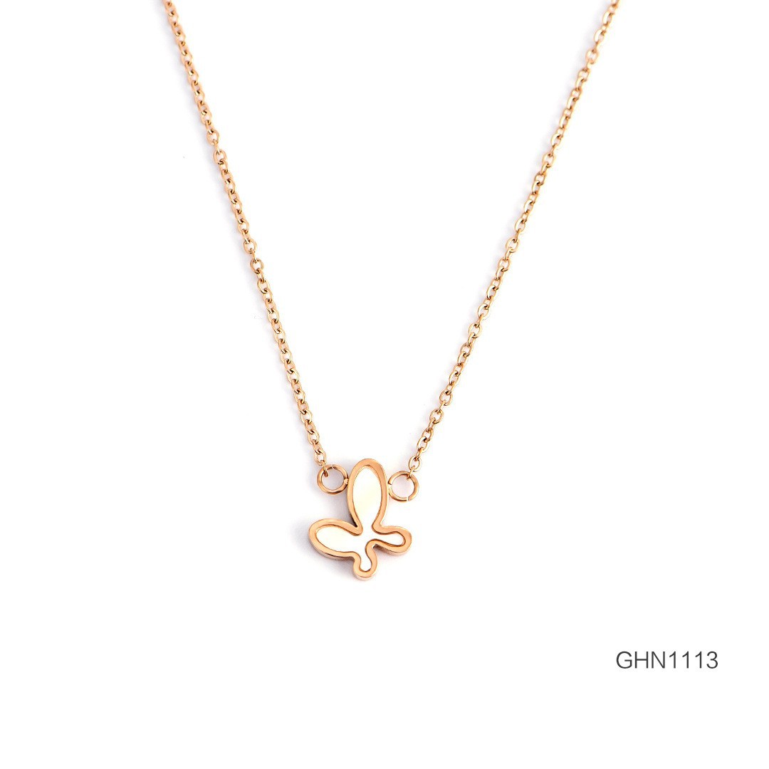 New product accessories: simple and cute butterfly necklace, women's neck chain, collarbone chain_voghion.com