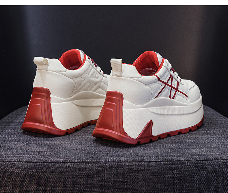 Giày sneaker nữ đế dày chunky phong cách bánh mì tăng chiều cao — M2971-1 màu mơ nhân nhung, M2971 Đỏ Một Lớp, M2971 Đen Một Lớp, M2971 màu mơ, một lớp lót chi tiết 22
