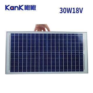 定制单多晶太阳能光伏板组件 10W15W20W30W18V蓄电池电瓶充电板
