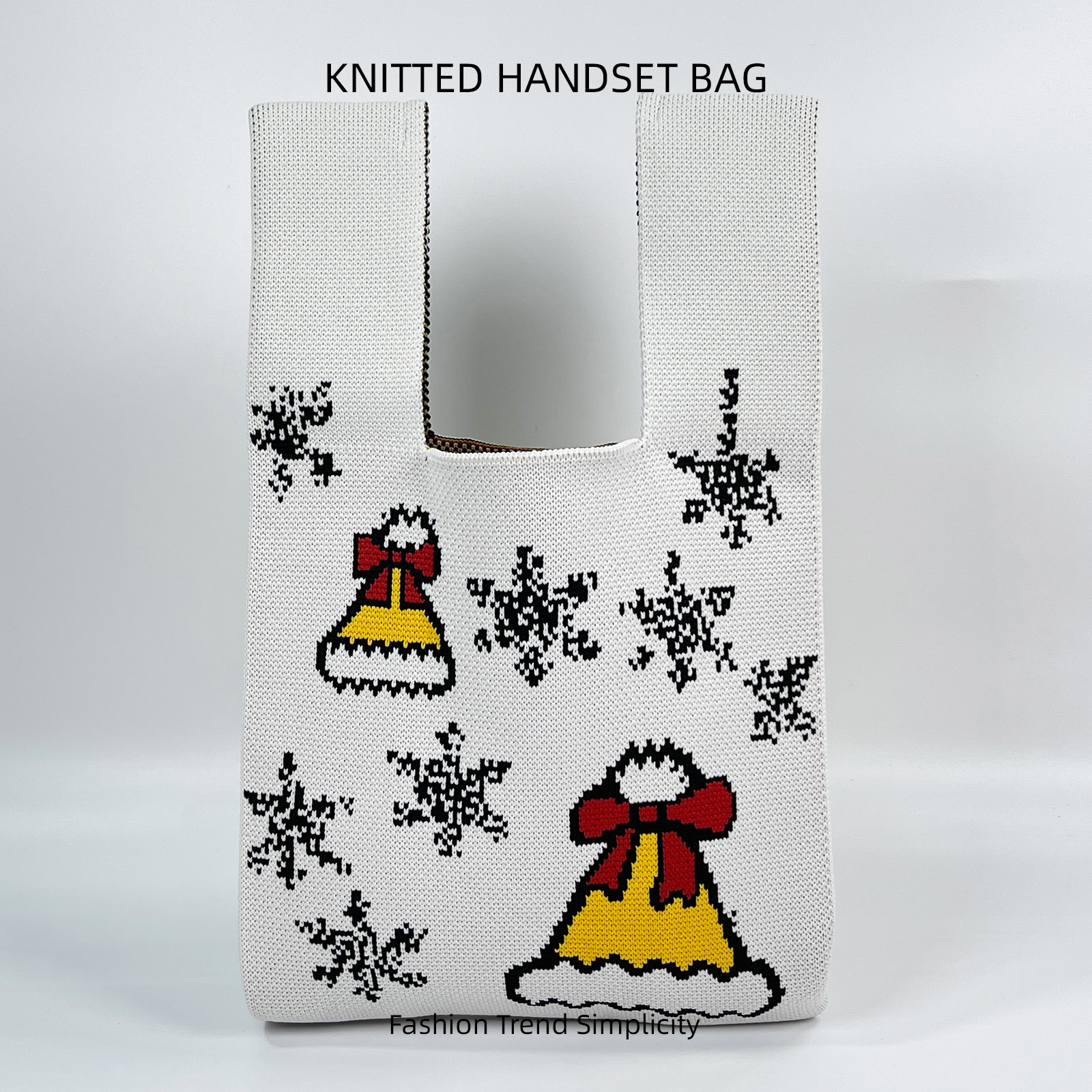 Navidad, regalo de Año Nuevo, bolsos de punto, bolsos de mujer, bolsos rojos, bolsos de brazo, bolsos de mujer.