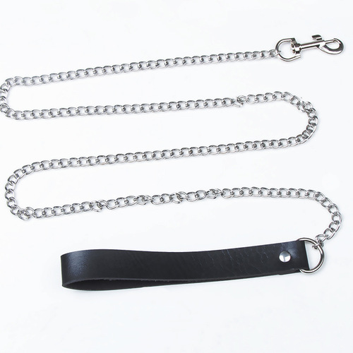 Cross-border collar chain SM torture tool flirting couple traction rope leather bundled bendable traction belt factory direct sale