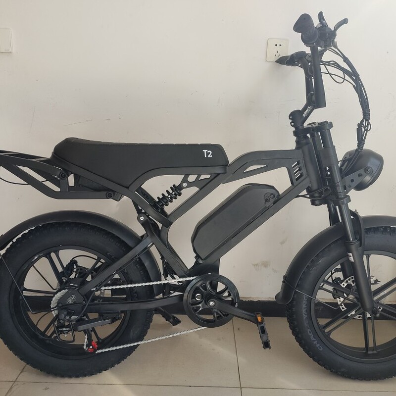 新エネルギー電動自転車電動アシスト自転車 2.0inch ファットタイヤスノービーチオフロード v8 電動バイクフロントとリアスープ|undefined