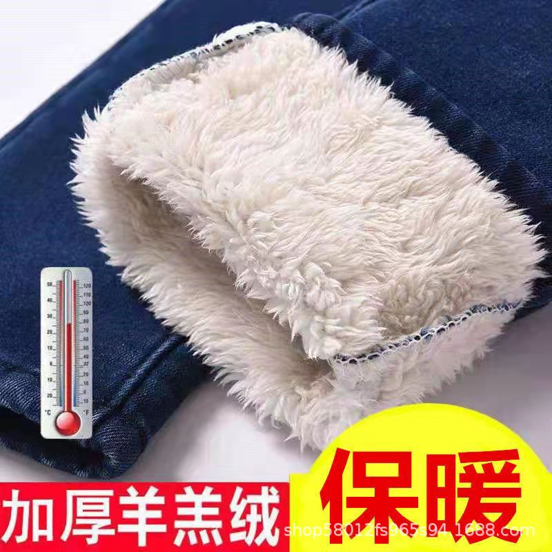 Heat Storage Thickeneded Cashmere Jeans for Women 2025 Autumn and Winter New Large Size Fat mm Small Feet High Waist Pencil Pants Heat Storage Thickeneded Cashmere Jeans for Women 2025 Autumn and Winter New Large Size Fat mm Small Feet High Waist Pencil Pants