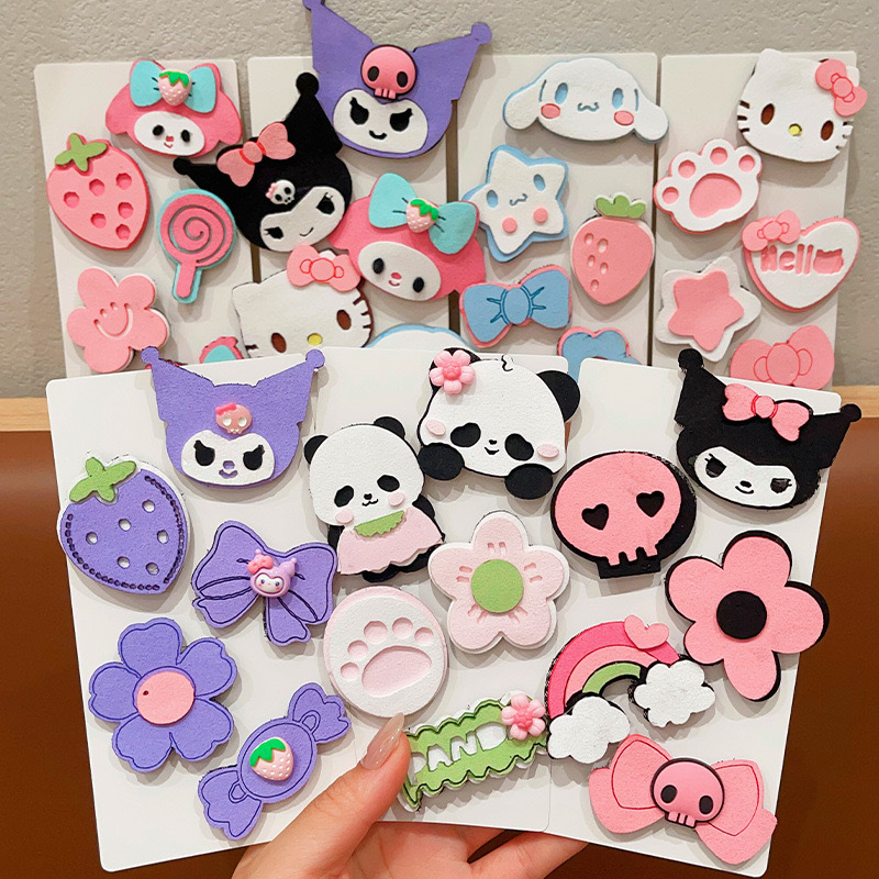 Niños bebés dibujos animados velcro niñas Sanliogou publicó niñas peinadas peinadas peinadas peinadas Koolomi