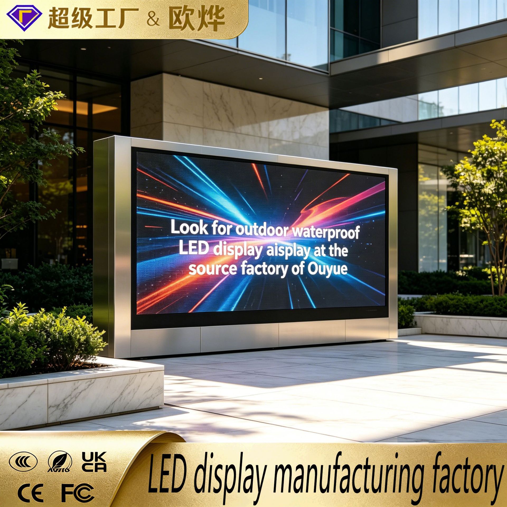 Pantalla Led al aire libre Pantalla Led al aire libre Pantalla de publicidad a color completo a prueba de agua Led pantalla grande pantalla electrónica