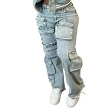 R 24412 Women's Multi Pocket Jumpsuit ��װ�糤�� �羳ŷ����