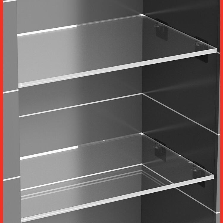 Wholesale acrylic niche partition customized bathroom transparent shelf punch-free cabinet shelf