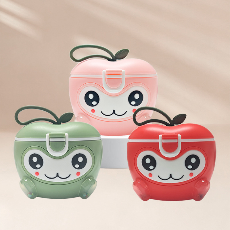 Cute Cartoon Portable Baby Milk Powder Packaging Box for Outings, Baby Food Supplement Snack Milk Powder Storage Box, Milk Powder Box