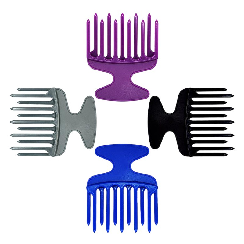 Gran Tenedor peine de pelo peine de maquillaje/peine de masaje de corte de pelo de los hombres de dientes anchos costilla peine de aceite Retro