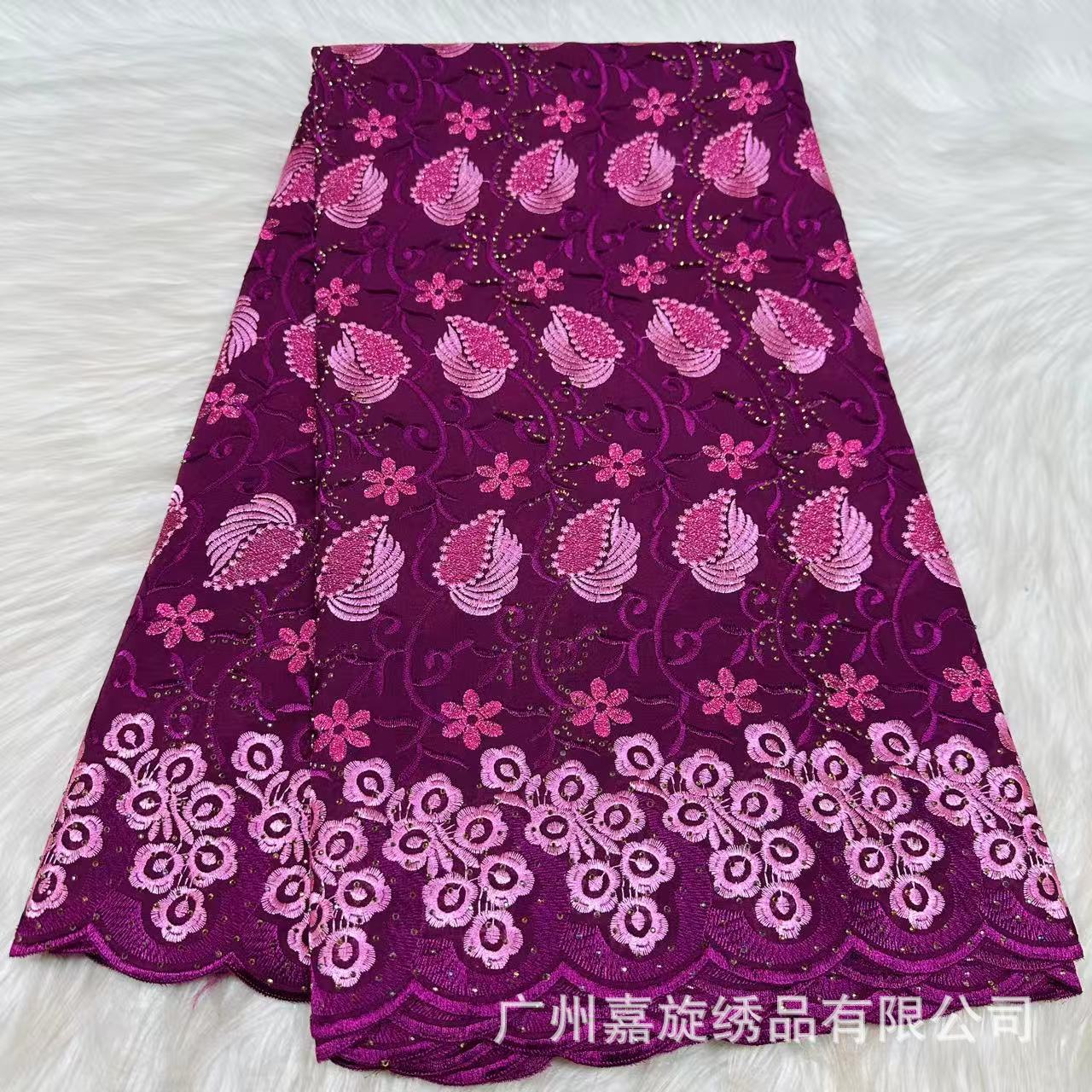 Ropa de novia africana Ghana bordado algodón 5yards Swiss voile lace cotton fabrics