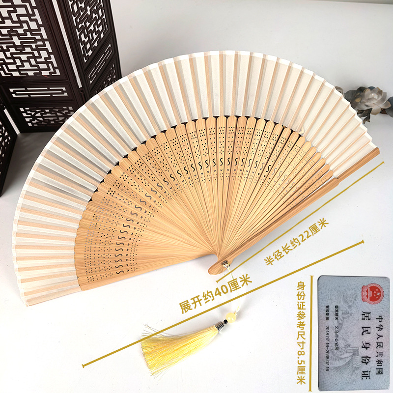 Ventilador antiguo ventilador plegable de verano chino chino cheongsam ventilador plegable de bambú artesanía ventilador pequeño ventilador de baile ventilador image 12
