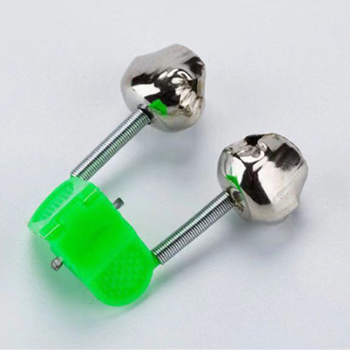 Manufacturer fish bell fishing bell alarm sea pole small bell plastic clip double ring bell fishing gear accessories