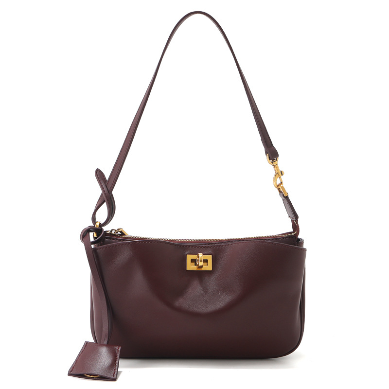 Rodeo Women's Underarm Bag Genuine Top Grain Cowhide Leather Mahjong Bag Luxury Crossbody Commuter Handbag Shoulder Bag - Thumbnail 6