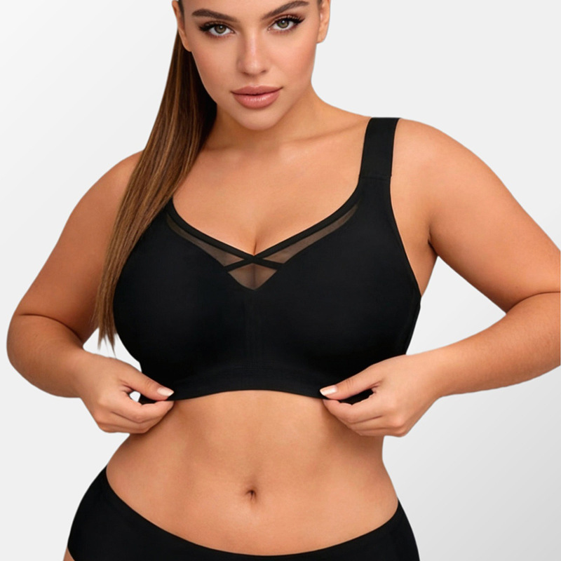Cross-Border Amazon Plus-Size Women's Lingerie for Big Busts, Fat Girls, Large Cup Sizes, Jelly Strip Soft Support, Makes Big Busts Appear Smaller Cross-Border Amazon Plus-Size Women's Lingerie for Big Busts, Fat Girls, Large Cup Sizes, Jelly Strip Soft Support, Makes Big Busts Appear Smaller