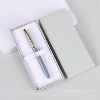 商务金属签字笔高颜值水笔宝珠笔莫兰迪中性套装礼品笔定制logo