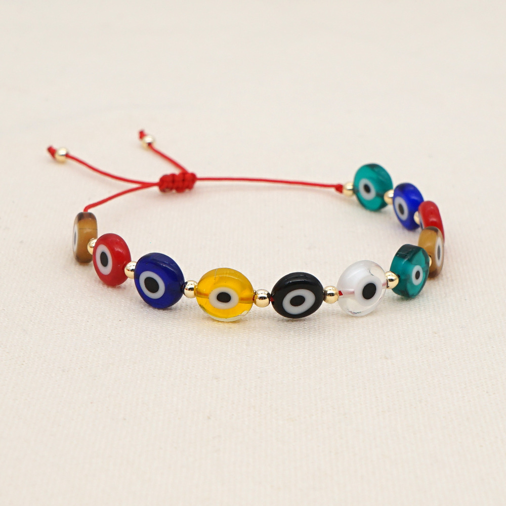 Bracelet De Perles En Or Acrylique Multicolore À La Mode display picture 4