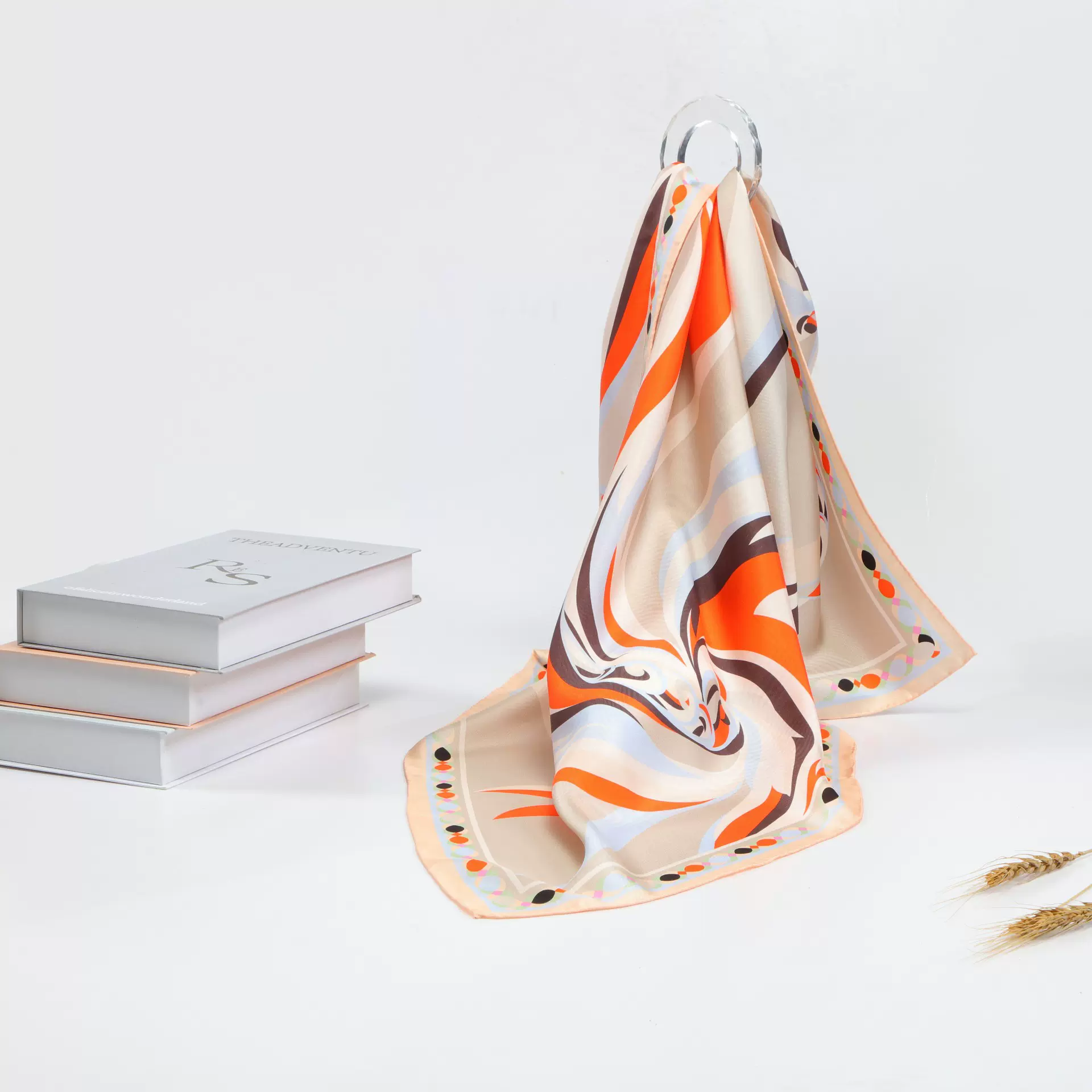 双面印花丝巾异色真丝丝巾桑蚕丝围巾90披肩国风伴手礼大方巾工厂