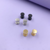 Men's universal piercing suitable for men and women, black golden silver earrings stainless steel