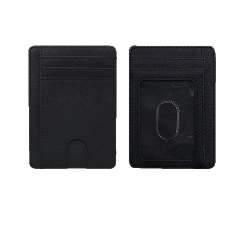Funda portátil de cuero sintético para tarjetas de crédito con múltiples ranuras, tarjetero antirrobo para tarjetas bancarias e identificación, multicolor._voghion.com