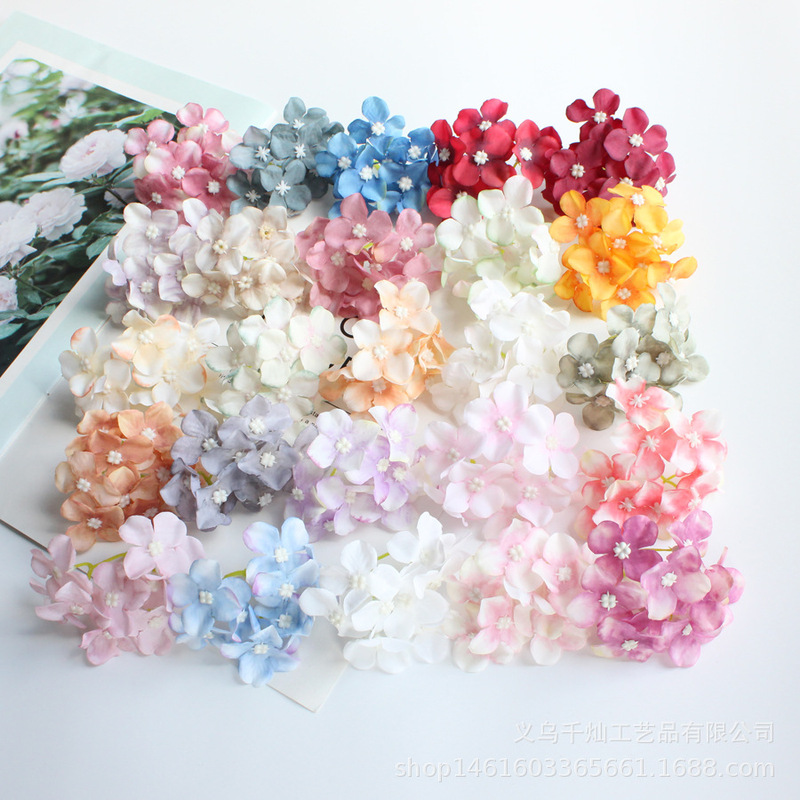 Imitation Hydrangea Headwear Clothing Decoration DIY Handicraft Accessories Fresh Flower Hanfu Head Flower Imitation Hydrangea Headwear Clothing Decoration DIY Handicraft Accessories Fresh Flower Hanfu Head Flower