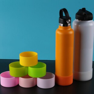 7.5/9cm cross-border cup set silicone base high/low heat insulation silicone set sports cup 12-32OZ pass
