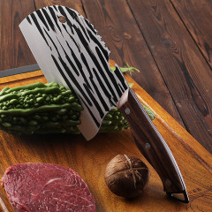 家用菜刀鍛打切菜刀廚師刀鋒利廚房刀具切肉刀不鏽鋼切片刀帶掛孔