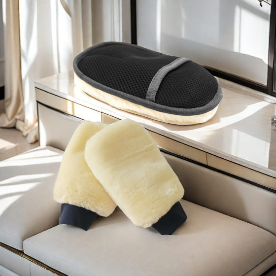 Cashmere Car Wipe Gloves Car Wash Gloves Car Home Dual-Use Cleaning Gloves Car Beauty Polishing Wax Gloves
