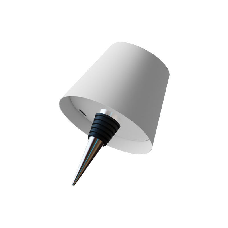 クロスボーダー LED クリエイティブワインヘッドライト埋め込みクリアバーレストラン取り外し可能な充電式 RGB 調光可能な装飾ワインボトルテーブルランプ|undefined