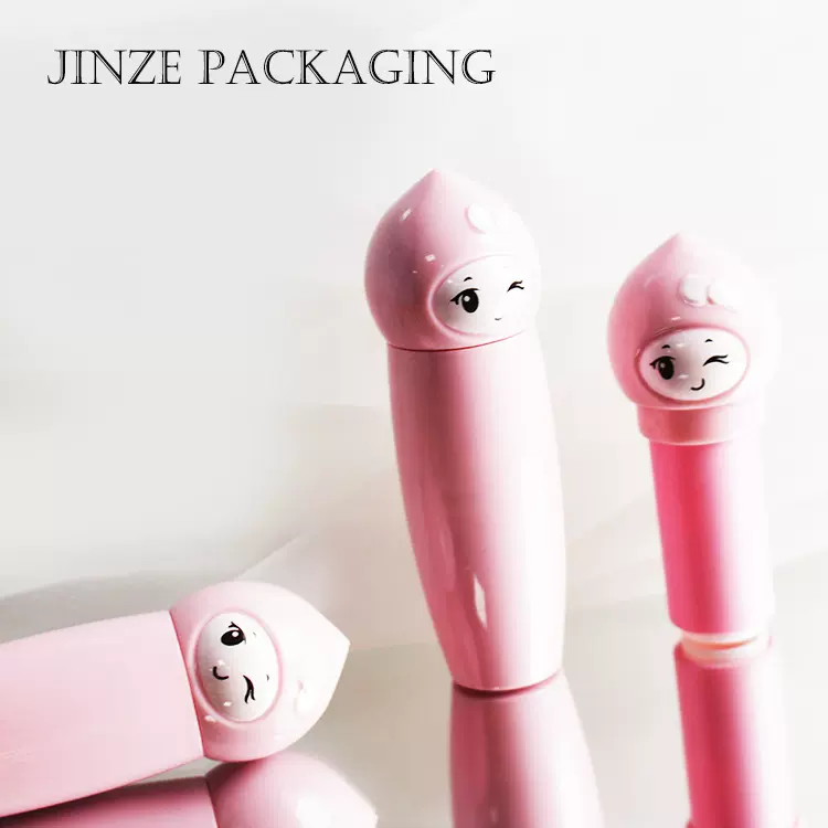 现货  卡通粉粉软萌小娃娃 可爱 口红管 唇膏管 DIY 包材