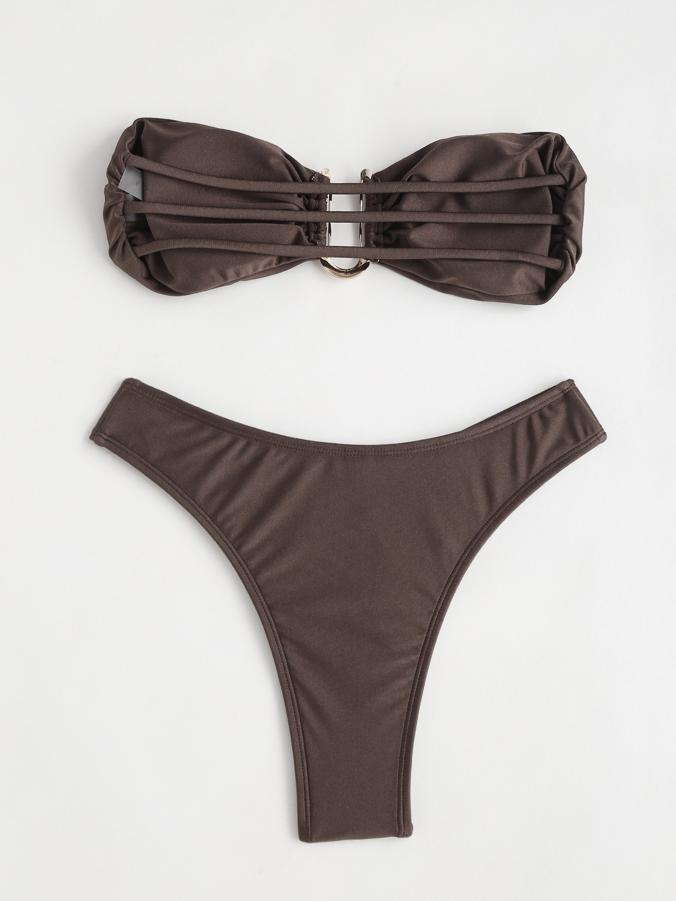 84g Weight Sexy Feel Of Sensation Briefs Panties Style Nylon Fabric Type 2 Piece Set Quantity Swimming Pool Occasion Solid Color Pattern Demi Cup Bra Cup Women'S Gender Women's Solid Color 2 Piece Set Bikinis 2