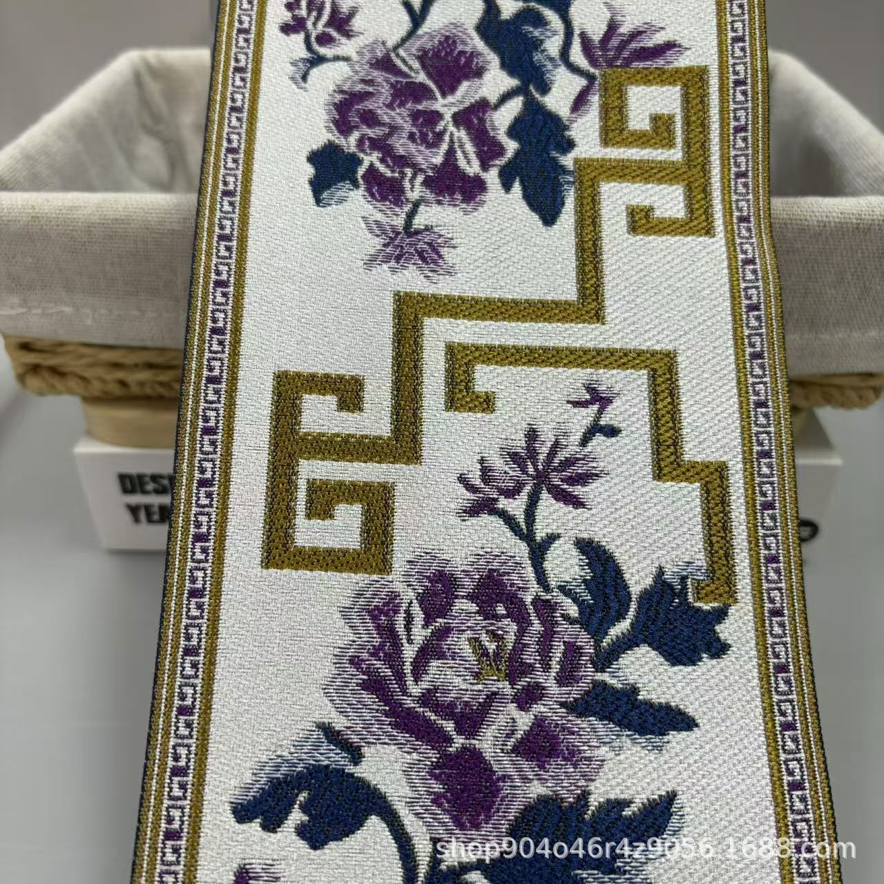 12CM 넓은 커튼 레이스 중국 자카드 리본 소파 쿠션 커튼 바느질 액세서리 베개 장식