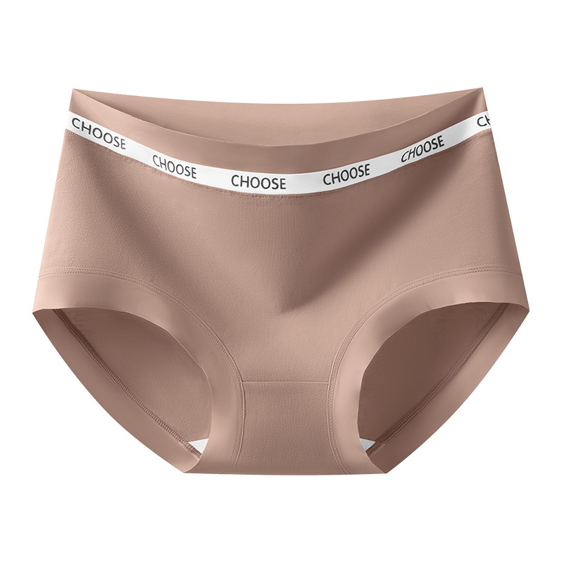 Algodón puro 2024 nuevos calzoncillos antibacterianos de cintura media de algodón puro 7A antibacteriano mujer transpirable algodón de clase A refrescante.