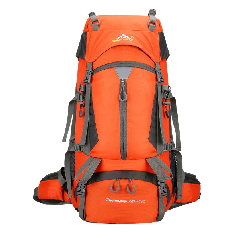 Large-Capacity Outdoor Mountaineering and Camping Sports Bag, Waterproof and Wear-Resistant Hiking Travel Backpack, Cross-Border Wholesale, Lightweight