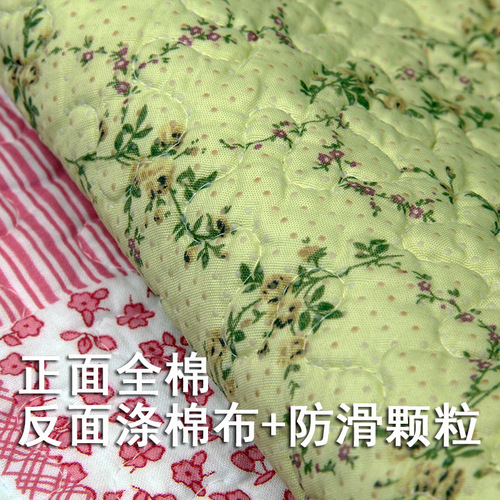 New full cotton mat door mat fabric quilting anti-slip patchwork living room country small foot pad children's bedroom pad 