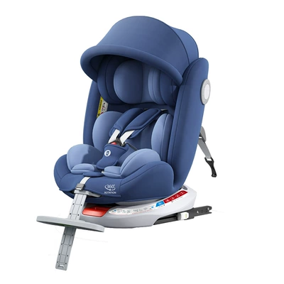 Car child safety seat, Child Car Safety Seat Newborn - tech-blue-isofix-steel-connector-footrest-sunshade
