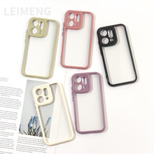 适用OPPO Reno14Pro奶油色凹槽手机壳二合一亚克力滴胶diy手工壳