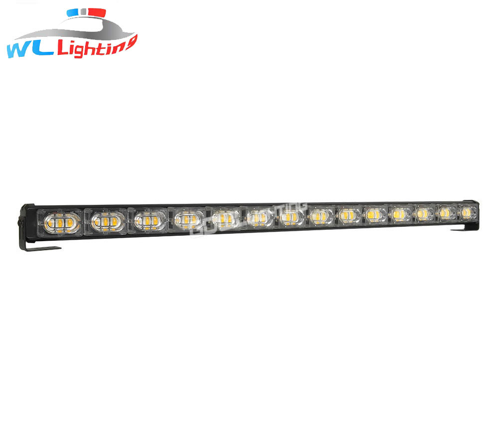 杠子灯 42LED长条爆闪灯 长杠灯 棍子灯 3灯14节中网警示灯