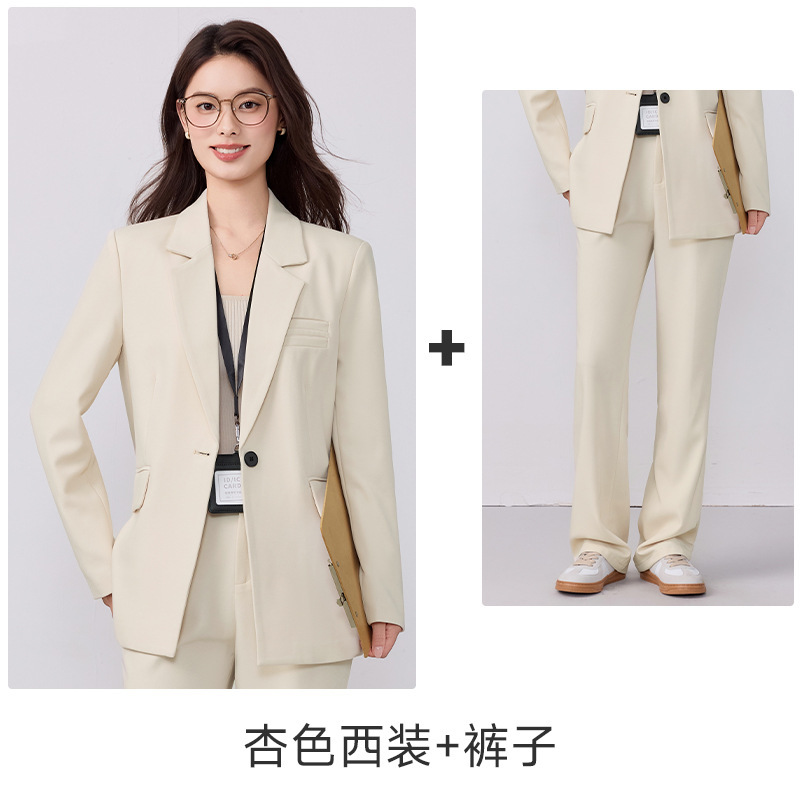 灰色西装套装女2025新款春秋气质高级感职业装正装工作服西服外套|undefined