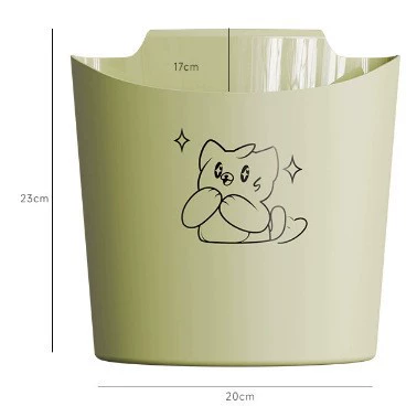 Plastic garbage can for home use, creative storage system for living room