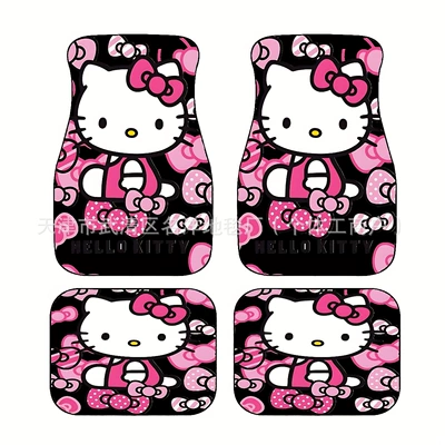Floor Mats Four-Piece Set Mickey | Avtomobil döşəmə paspasları - 305de-hello-kitty-15-3344cm-two-piece-set