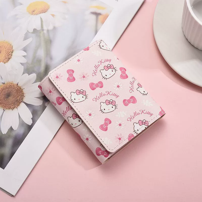 Hello Kitty, мультяшный короткий ручной тонкий кошелек