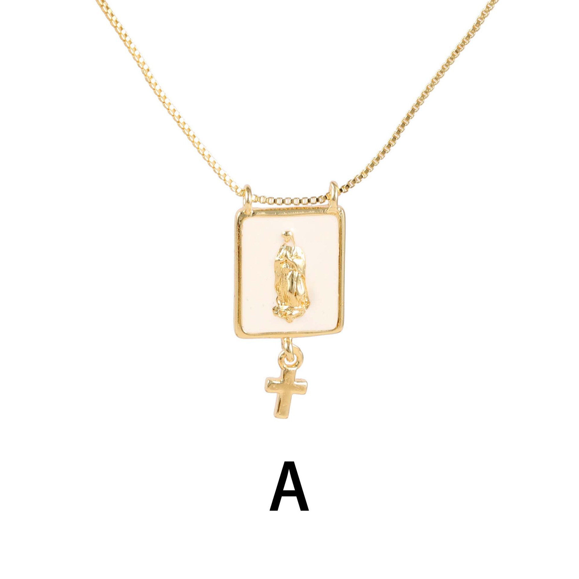 No Chain Chain Material 1 Piece Quantity Wholesale Jewelry Vintage Style Cross Star Moon Copper Plating