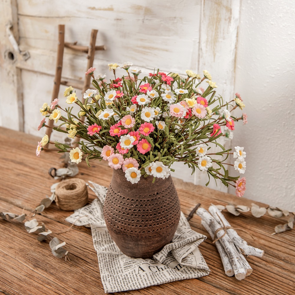 Cross-border 8-petaled daisy PE foam artificial flower foreign trade wholesale fake flower wedding and home decoration MW09906