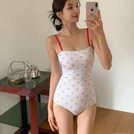 韩国ins风泳装女款泡温泉泳装高级感2026新款连体竞速游泳衣女
