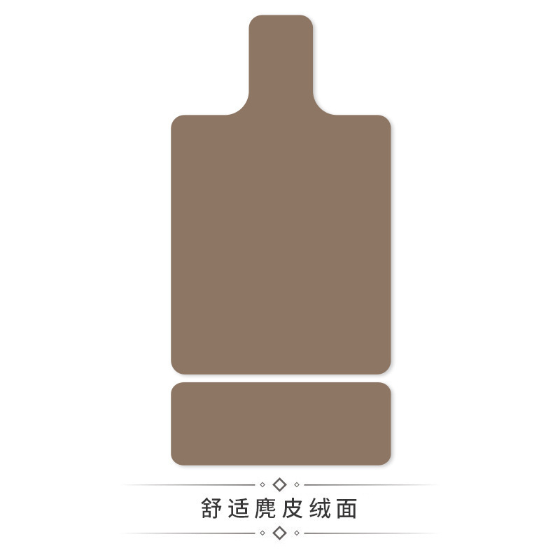 跨境麂皮绒纯色普拉提核心床垫麂皮绒印花橡胶健身防滑吸汗专用垫|undefined