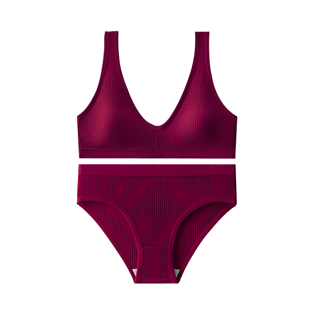Nueva ropa interior deportiva de base, pantalones de mujer cómodos, espalda hermosa, pecho pequeño, conjunto de sujetadores anti-dopaje