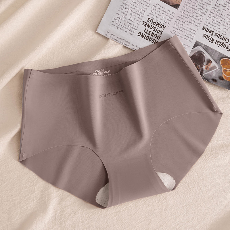 Yoga fitness bragas sin costuras para mujer 7A seda de morera entrepierna sin cadera pantalones cortos triangulares deportivos de cintura media para niñas