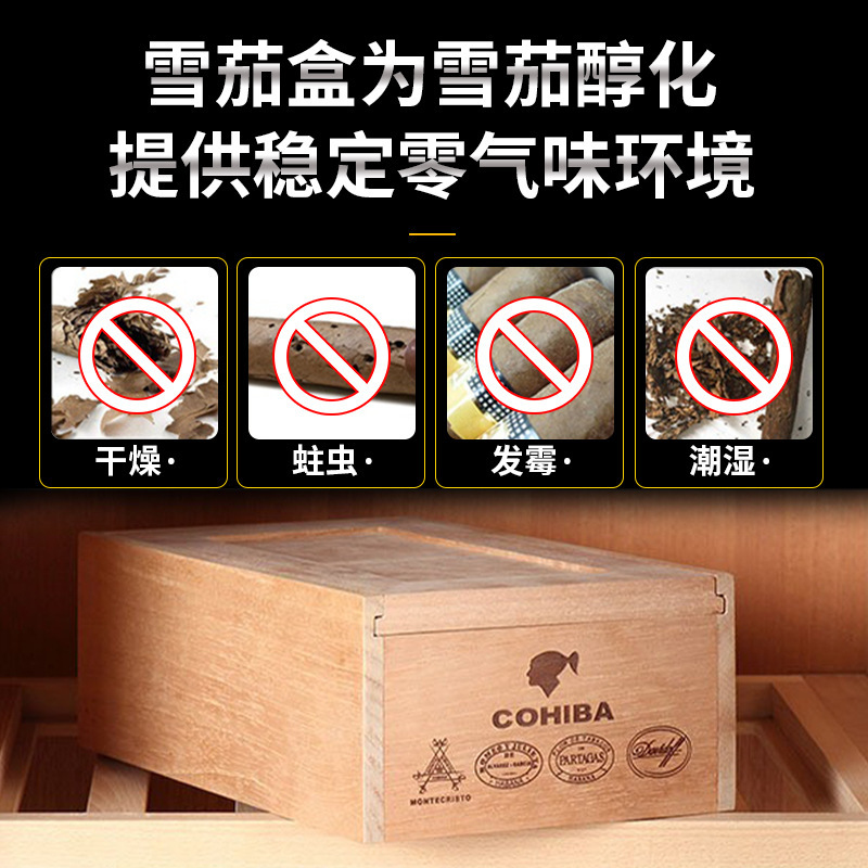 秘鲁雪松木雪茄盒50支装实木雪茄盒商家展示柜专用雪茄展示盒现货|undefined