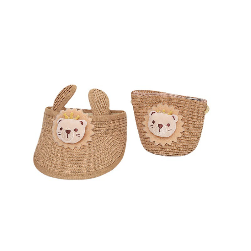 Summer children's foldable cartoon hat solar-powered for men and women girl's, sun protection